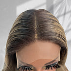 Yhair New Luxury Raw Hair 5x5 HD Balayage Wigs Straight 250% Density Color #2/613/2