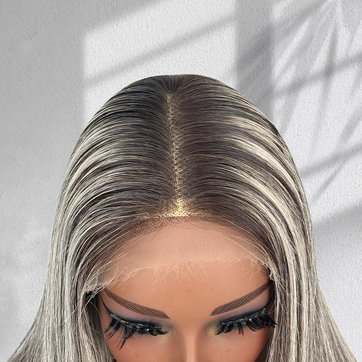 Yhair New Luxury Raw Hair 5x5 HD Balayage Wigs Straight 250% Density Color #4/27/4