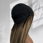 Yhair New Luxury Raw Hair 5x5 HD Balayage Wigs Straight 250% Density Color #2/613/2