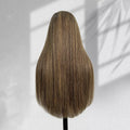 Yhair New Luxury Raw Hair 5x5 HD Balayage Wigs Straight 250% Density Color #2/613/2
