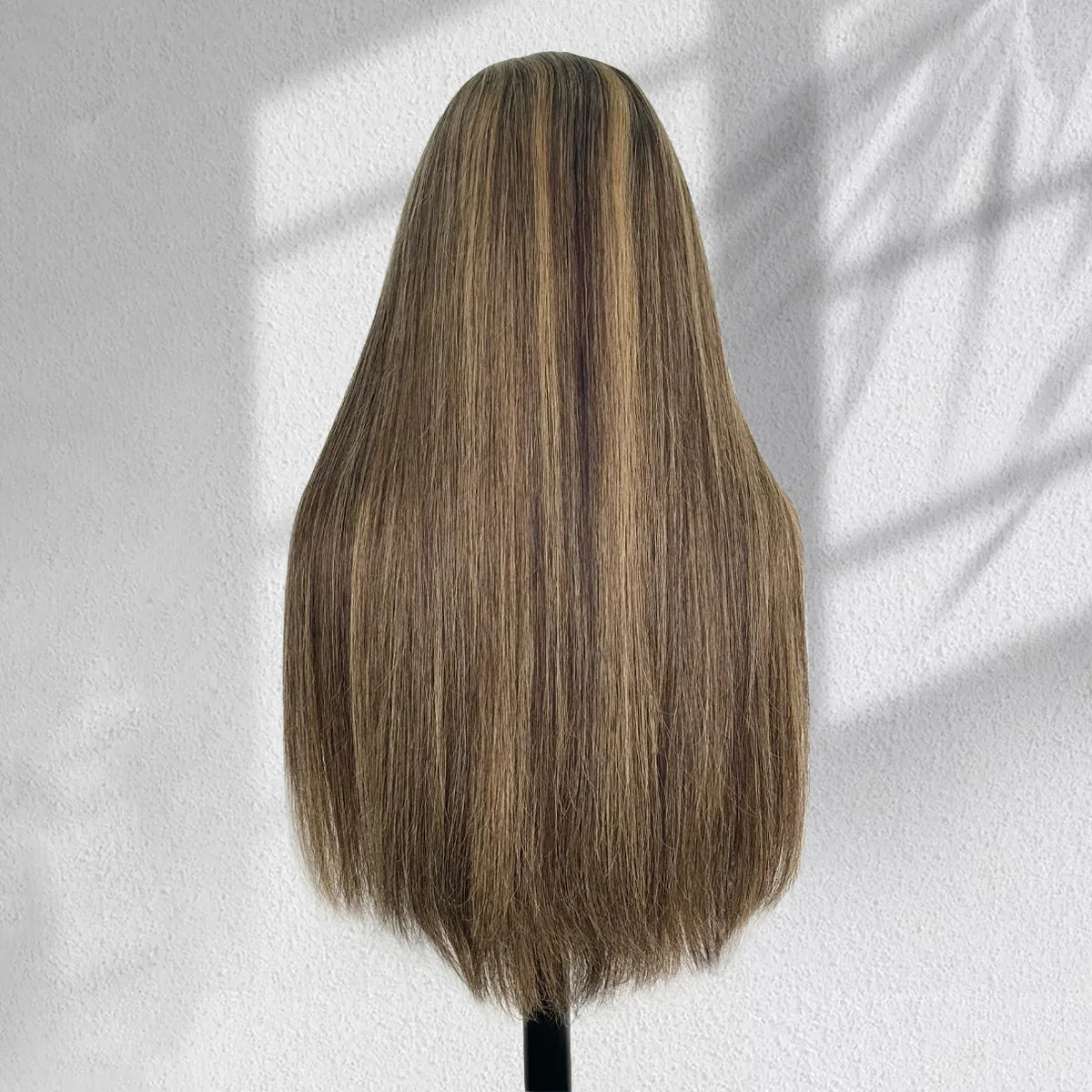 Yhair New Luxury Raw Hair 5x5 HD Balayage Wigs Straight 250% Density Color #2/8/2