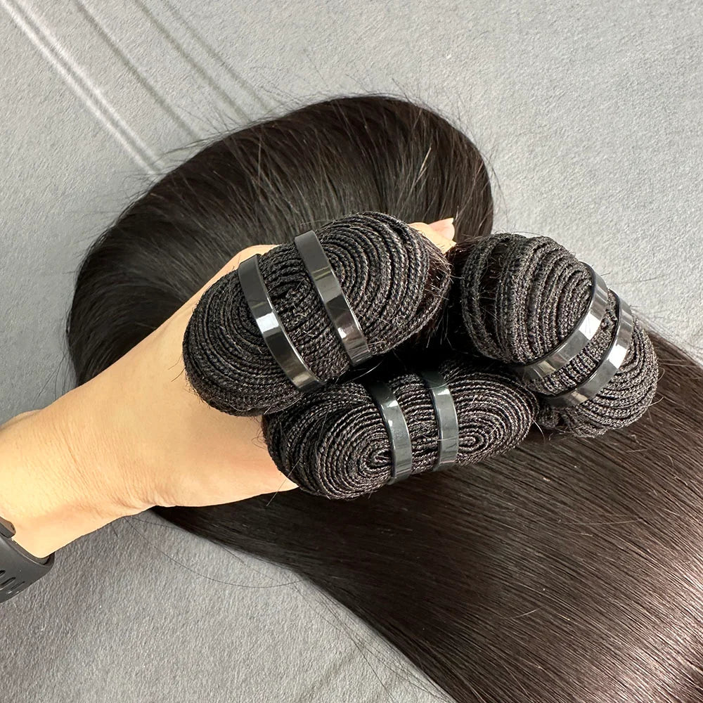 Yhair 100% Virgin Hair Bundles Straight Hair N1B#