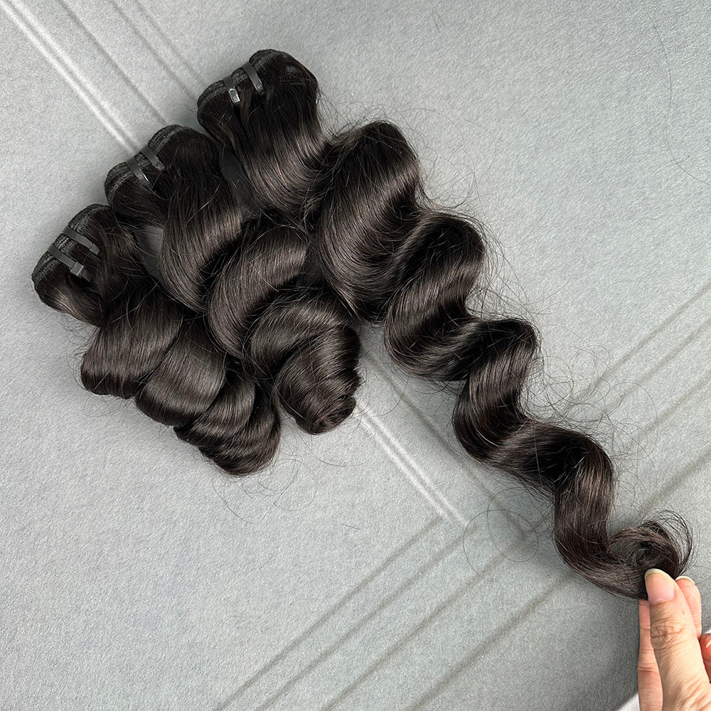 Yhair 100% Virgin Hair Bundles Single Loose Wave Hair N1B#