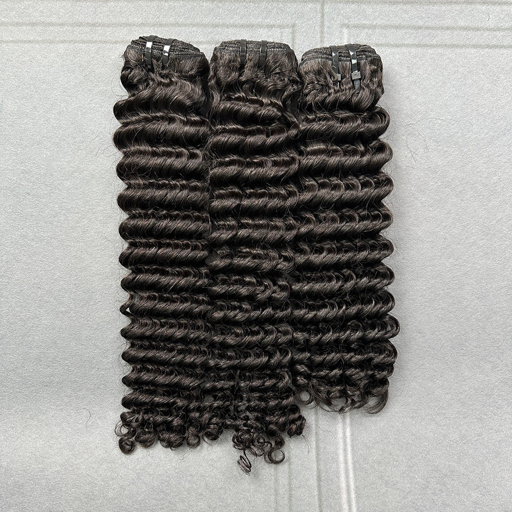 Yhair 100% Virgin Hair Bundles Deep Wave Hair N1B#