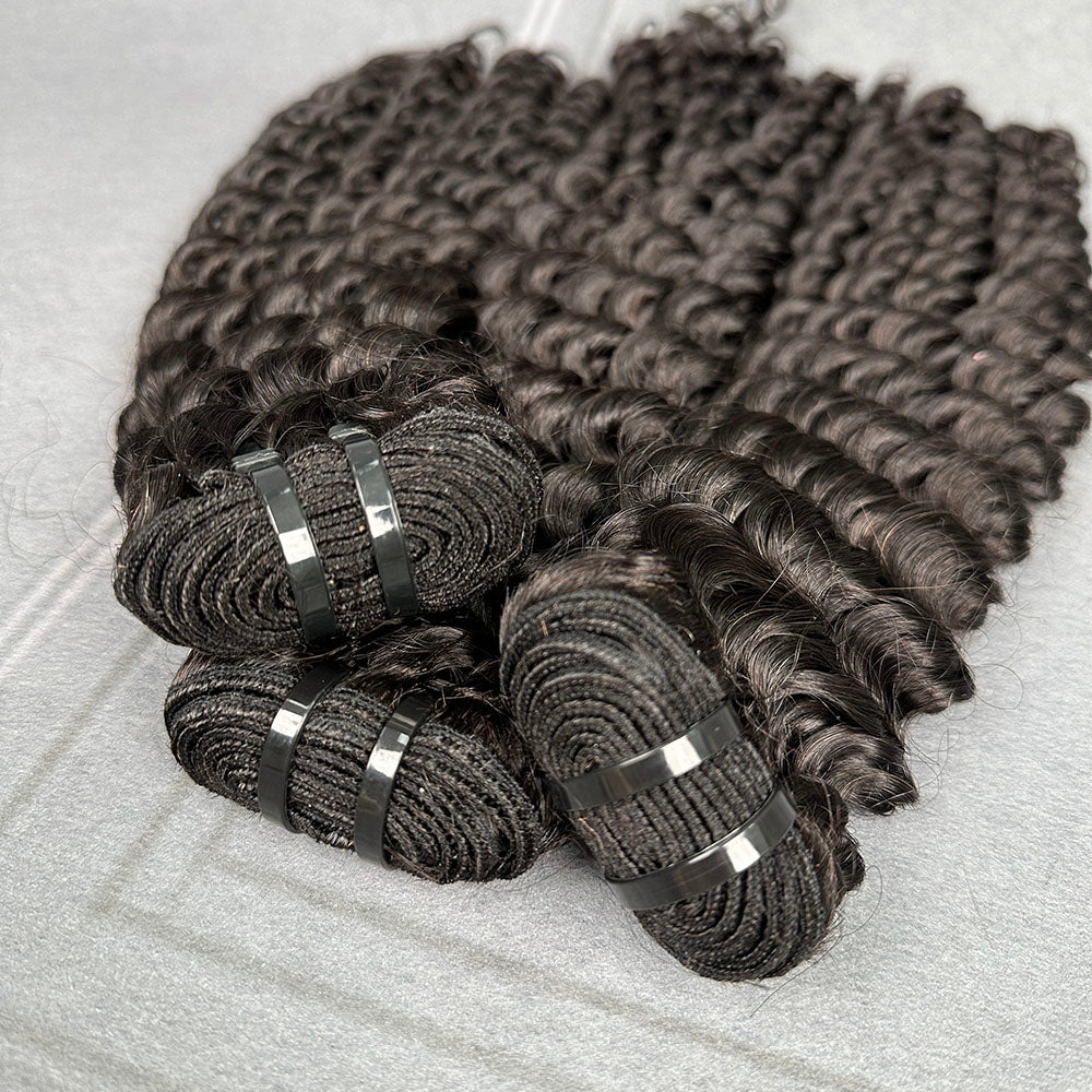 Yhair 100% Virgin Hair Bundles Deep Wave Hair N1B#