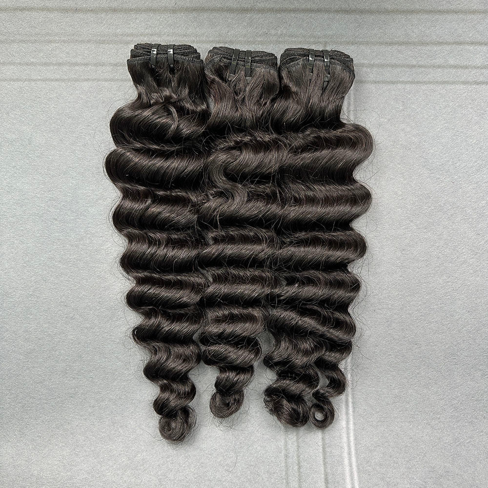 Yhair 100% Virgin Hair Bundles Loose Deep Wave Hair N1B#