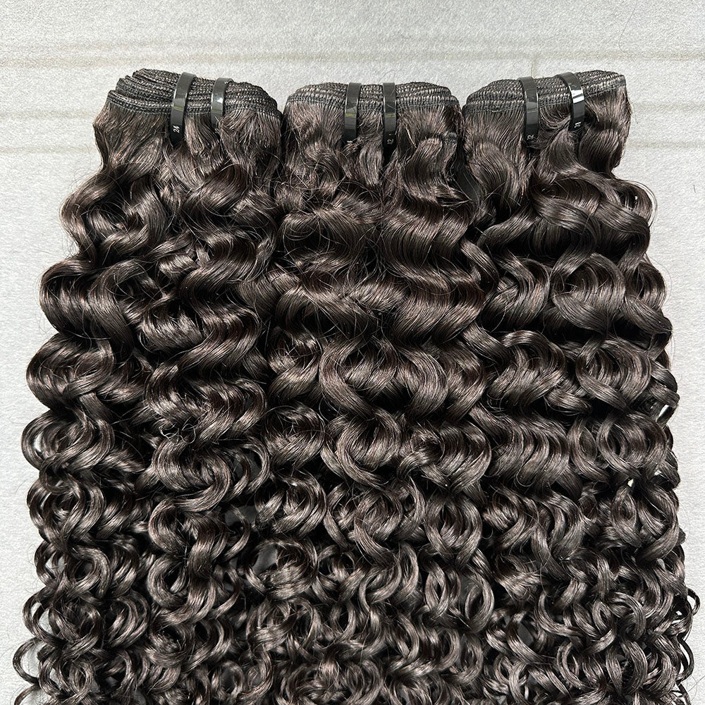 Yhair 100% Virgin Hair Bundles Italian Curly Hair N1B#