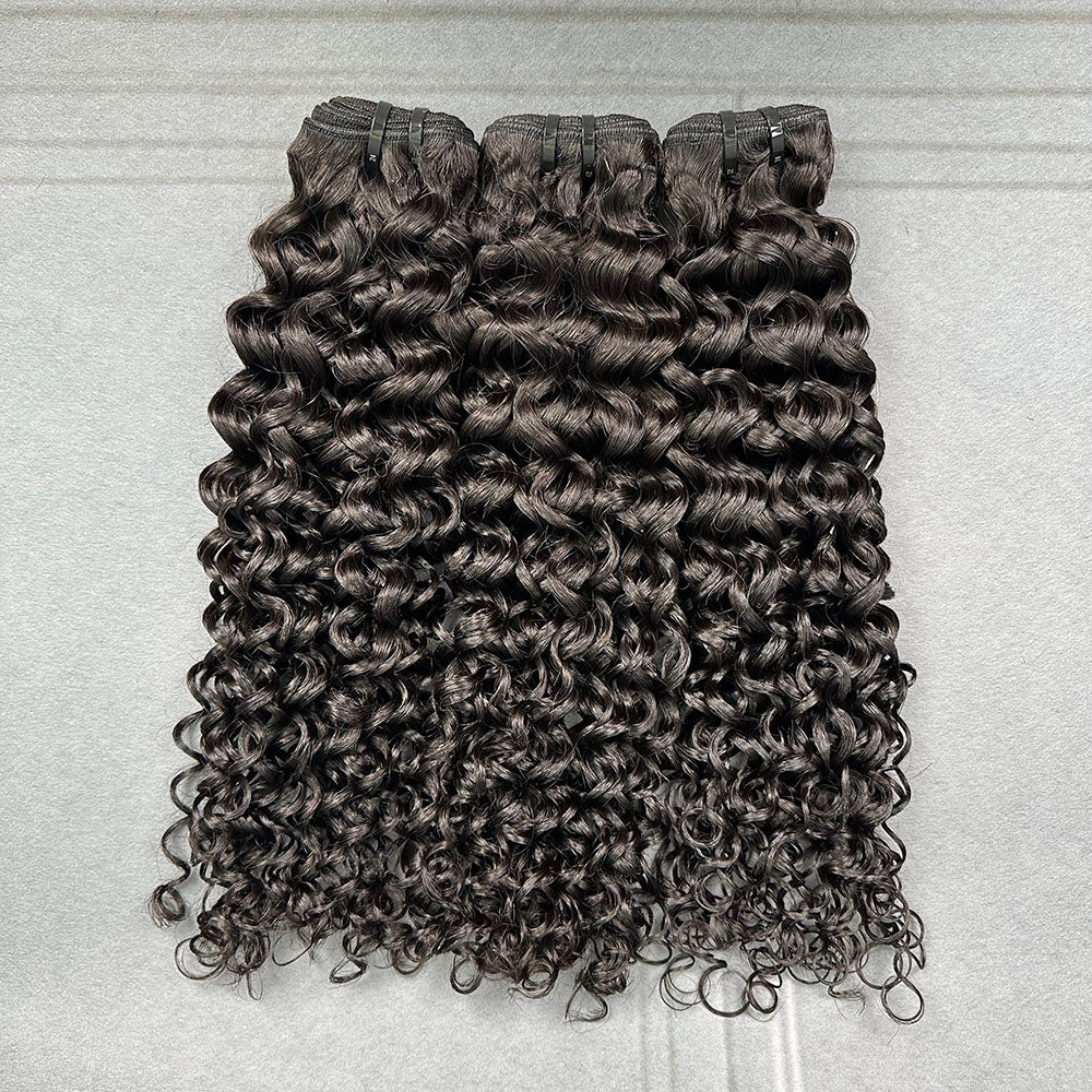 Yhair 100% Virgin Hair Bundles Italian Curly Hair N1B#