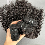 Yhair 100% Virgin Hair Bundles Italian Curly Hair N1B#
