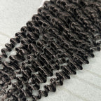 Yhair 4x4 Transparent Lace Closure Kinky Curly Virgin Raw Hair N1B#
