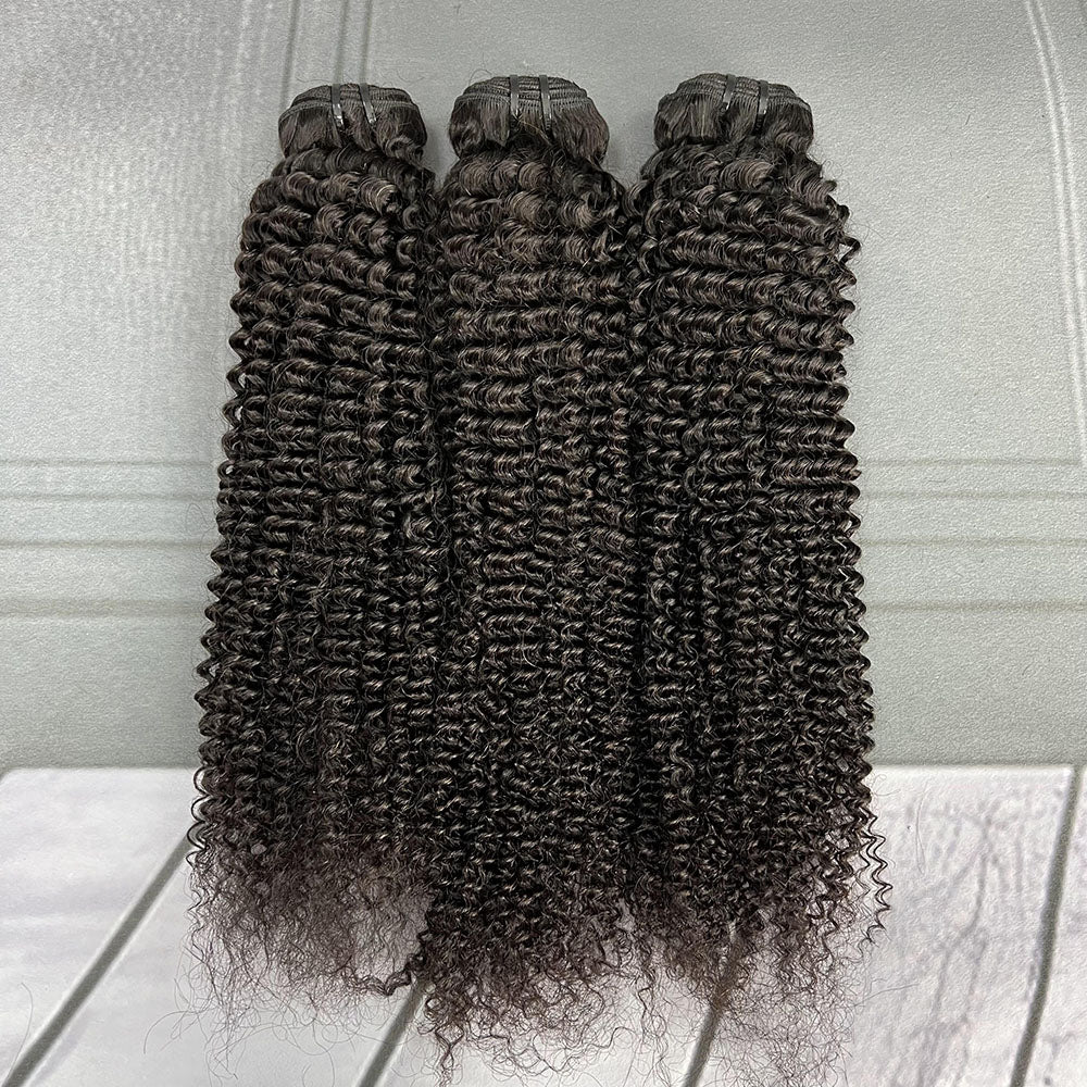 Yhair 100% Virgin Hair Bundles Kinky Curly Hair N1B#