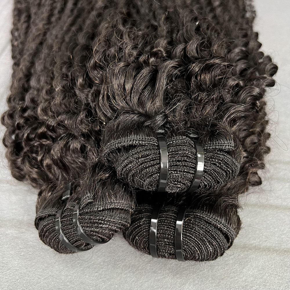 Yhair 100% Virgin Hair Bundles Kinky Curly Hair N1B#