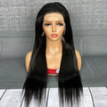 Yhair 13x4 Transparent Lace Frontal Magic Wigs Straight 180% Density Virgin Human Hair Wig