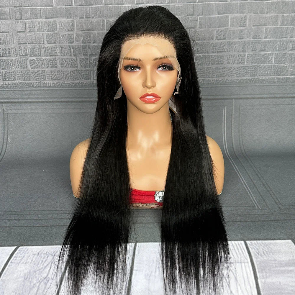 Yhair 13x4 Transparent Lace Frontal Magic Wigs Straight 180% Density Virgin Human Hair Wig