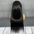 Yhair 13x4 Transparent Lace Frontal Magic Wigs Straight 180% Density Virgin Human Hair Wig