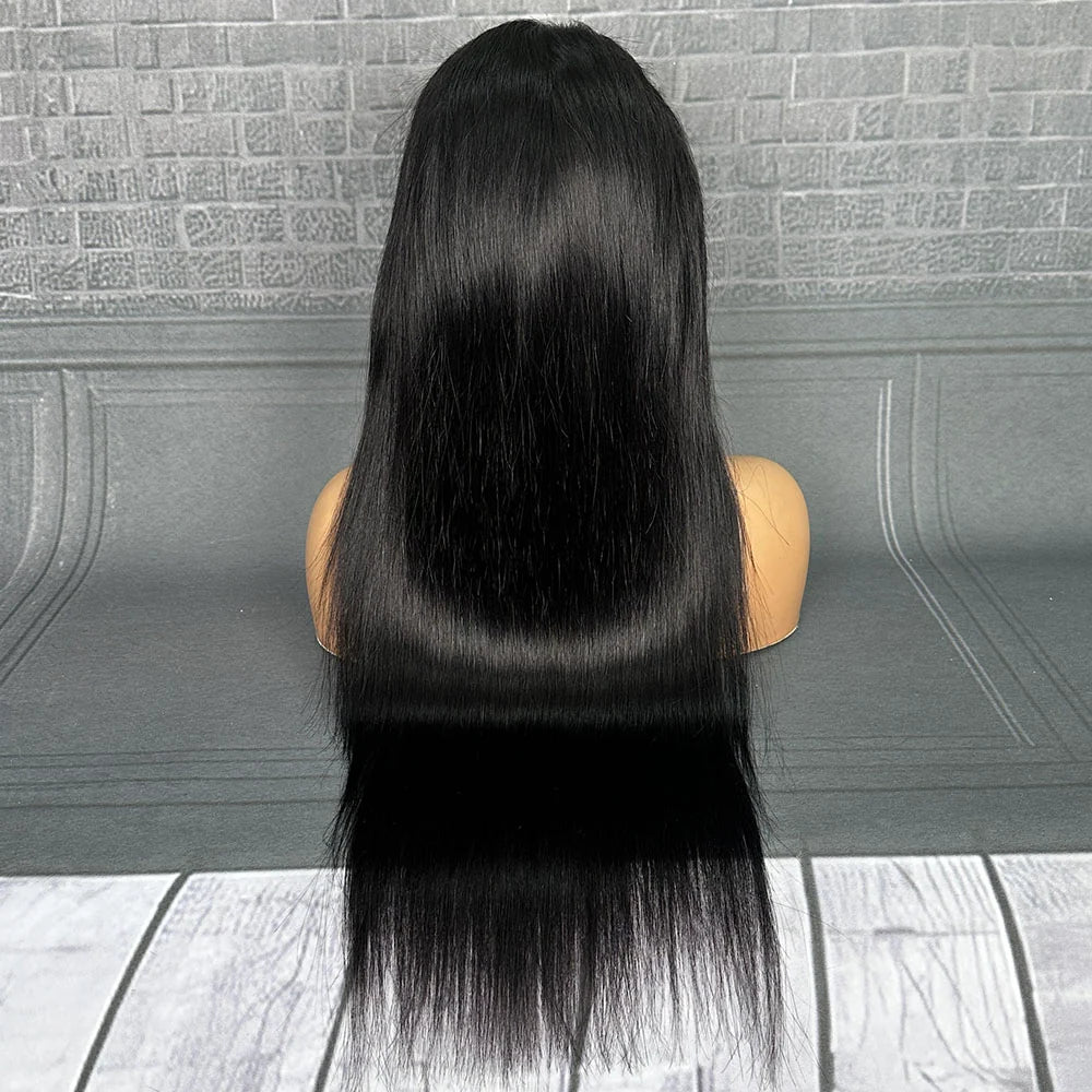 Yhair 13x4 Transparent Lace Frontal Magic Wigs Straight 180% Density Virgin Human Hair Wig