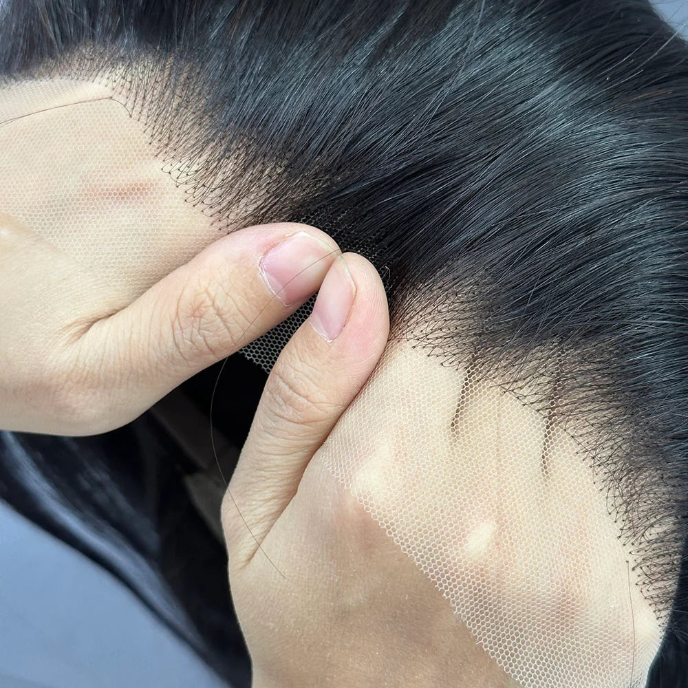 Yhair 13x4 Transparent Lace Frontal Magic Wigs Straight 180% Density Virgin Human Hair Wig