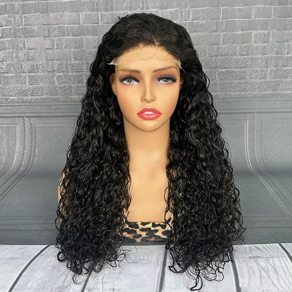 Yhair 5x5 HD Lace Closure Fancy Wigs Italian Curly 200% Density Virgin Human Hair Wig