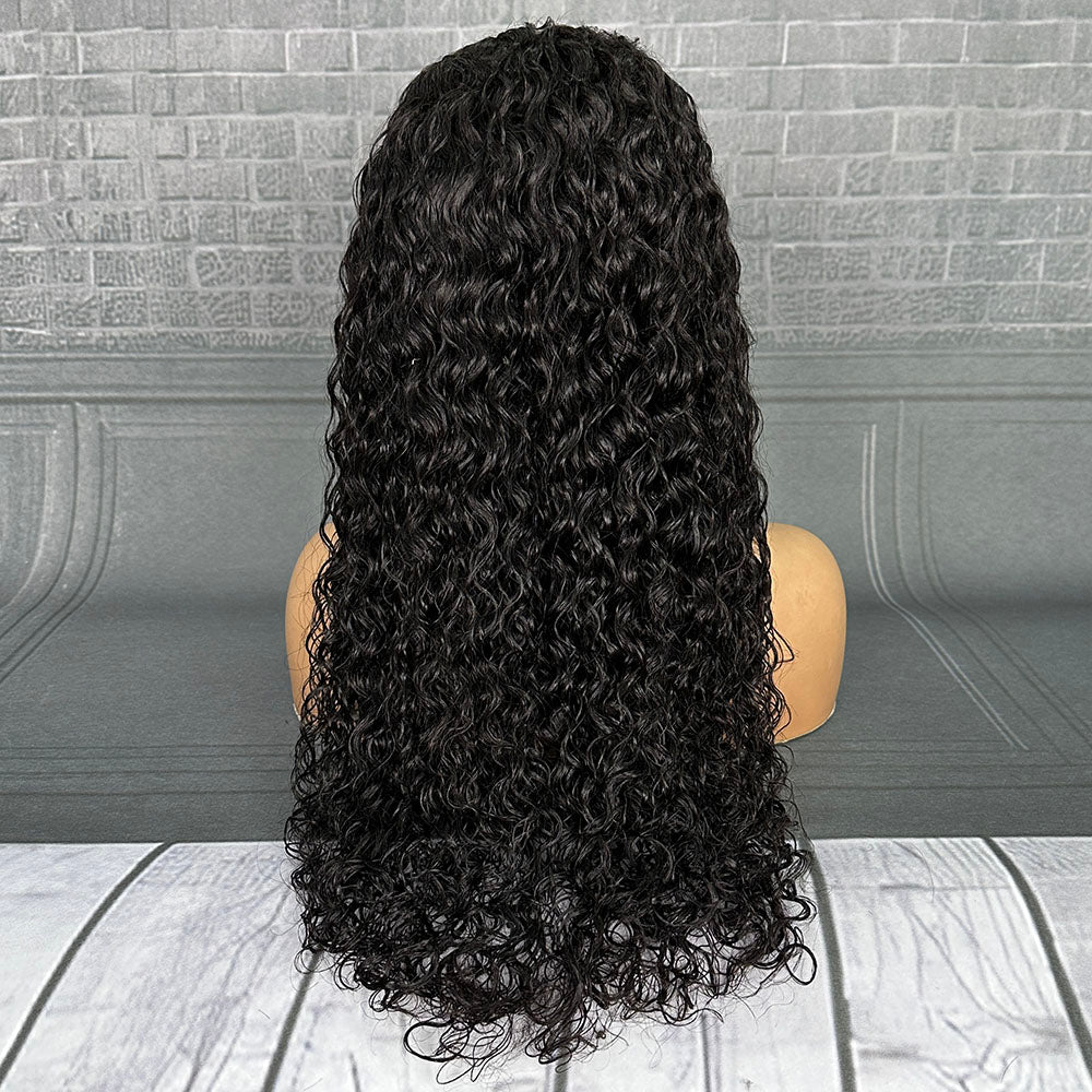 Yhair 5x5 HD Lace Closure Fancy Wigs Italian Curly 200% Density Virgin Human Hair Wig