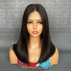 Yhair 4x4 Transparent Lace Closure BOB Wigs Straight 180% Density Virgin Human Hair Wig