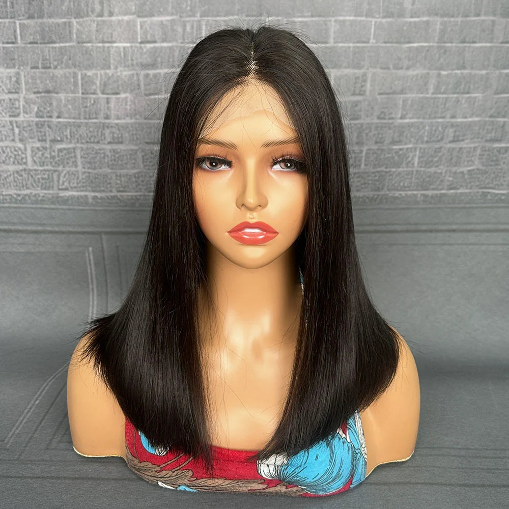 Yhair 4x4 Transparent Lace Closure BOB Wigs Straight 180% Density Virgin Human Hair Wig