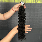 Yhair 100% Raw Hair Bundles Italian Curly Hair N1B#