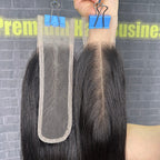 Yhair 2x6 Transparent Lace Closure Straight Virgin Hair N1B#