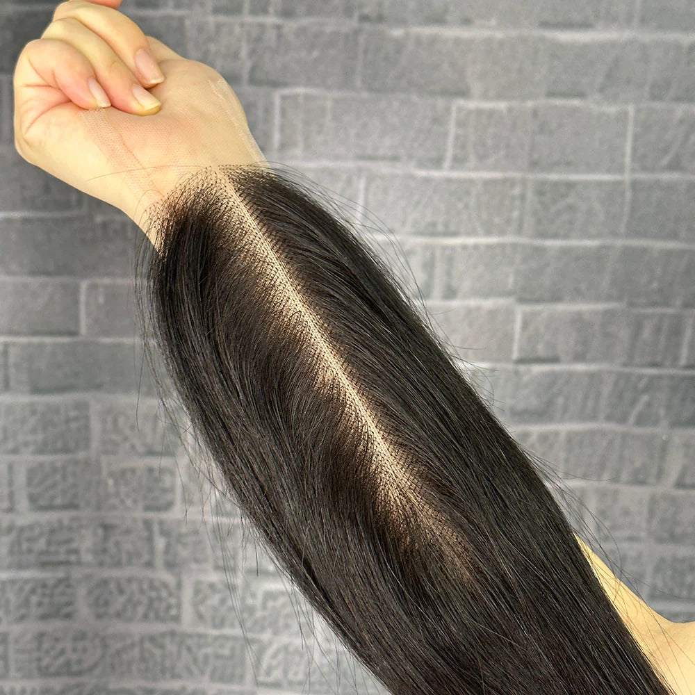 Yhair 2x6 Transparent Lace Closure Straight Virgin Hair N1B#