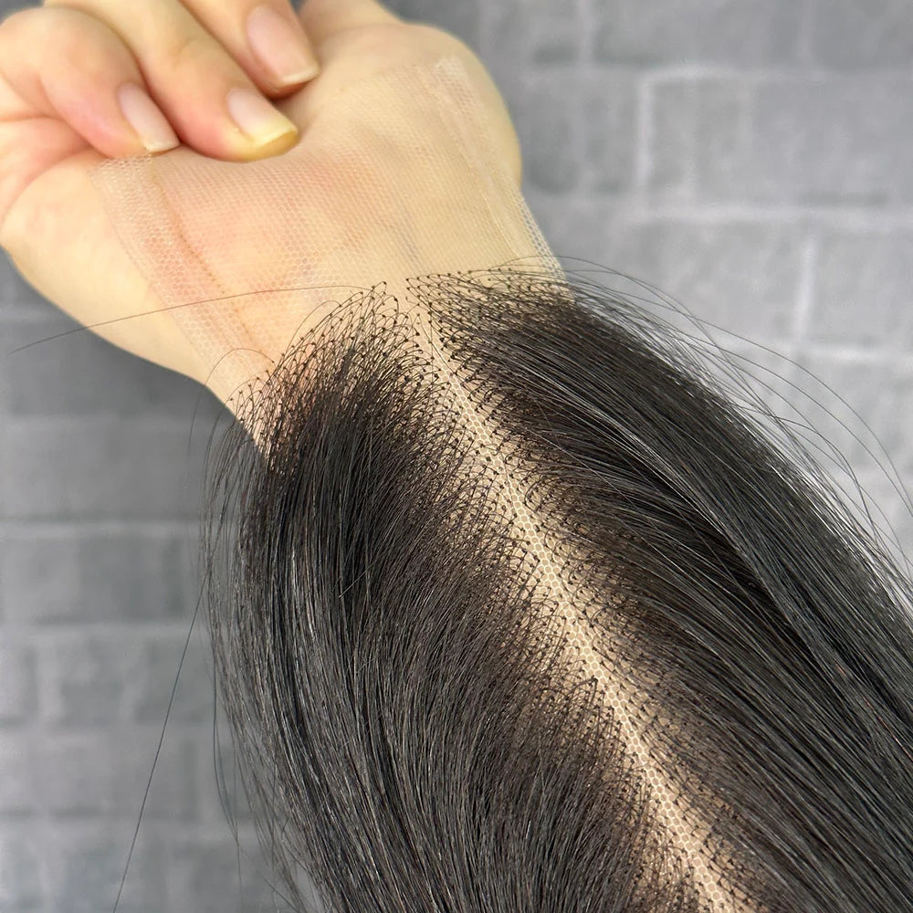 Yhair 2x6 Transparent Lace Closure Straight Virgin Hair N1B#