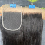 Yhair 4x4 Transparent Lace Closure Straight Virgin Raw Hair N1B#