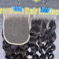 Yhair 4x4 Transparent Lace Closure Italian Curly Virgin Raw Hair N1B#