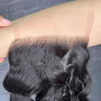 Yhair 4x4 Transparent Lace Closure Italian Curly Virgin Raw Hair N1B#
