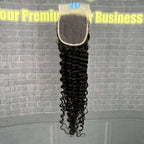 Yhair 4x4 Transparent Lace Closure Deep Wave Virgin Raw Hair N1B#