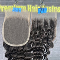 Yhair 4x4 Transparent Lace Closure Deep Wave Virgin Raw Hair N1B#
