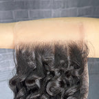 Yhair 4x4 Transparent Lace Closure Deep Wave Virgin Raw Hair N1B#
