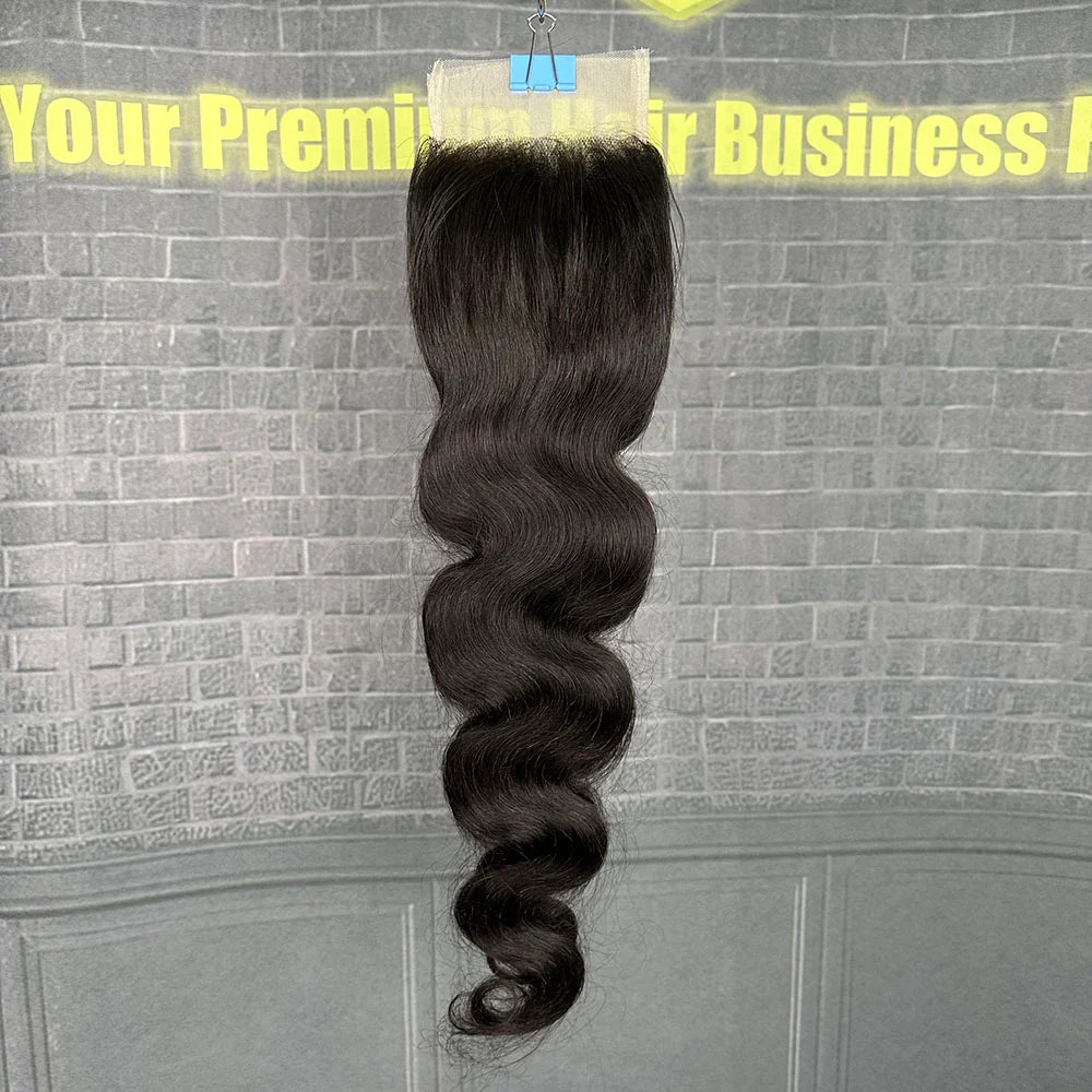 Yhair 4x4 Transparent Lace Closure Body Wave Virgin Raw Hair N1B#