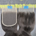 Yhair 4x4 Transparent Lace Closure Body Wave Virgin Raw Hair N1B#