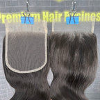 Yhair 4x4 Transparent Lace Closure Body Wave Virgin Raw Hair N1B#