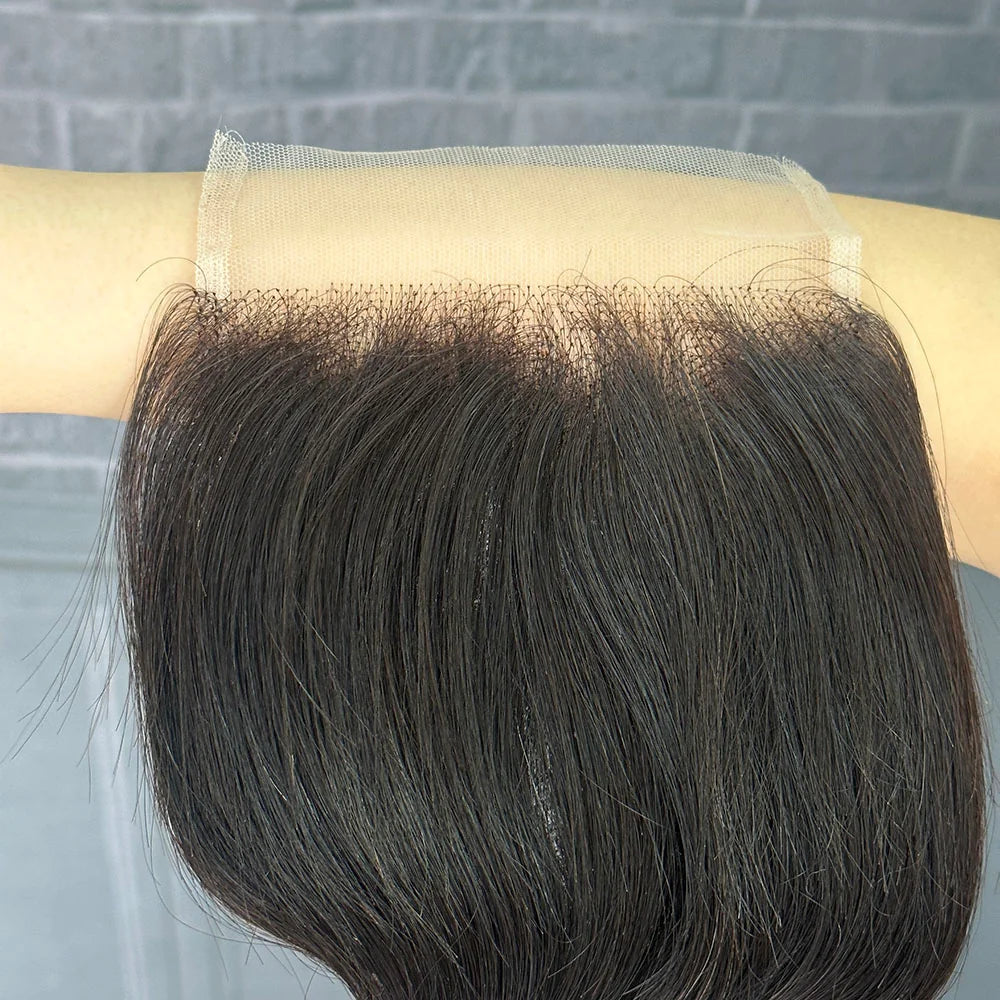 Yhair 4x4 Transparent Lace Closure Body Wave Virgin Raw Hair N1B#