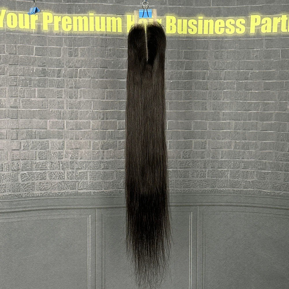Yhair 2x6 HD Lace Closure Straight Virgin Raw Hair N1B#