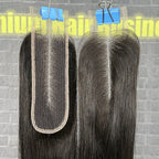 Yhair 2x6 HD Lace Closure Straight Virgin Raw Hair N1B#