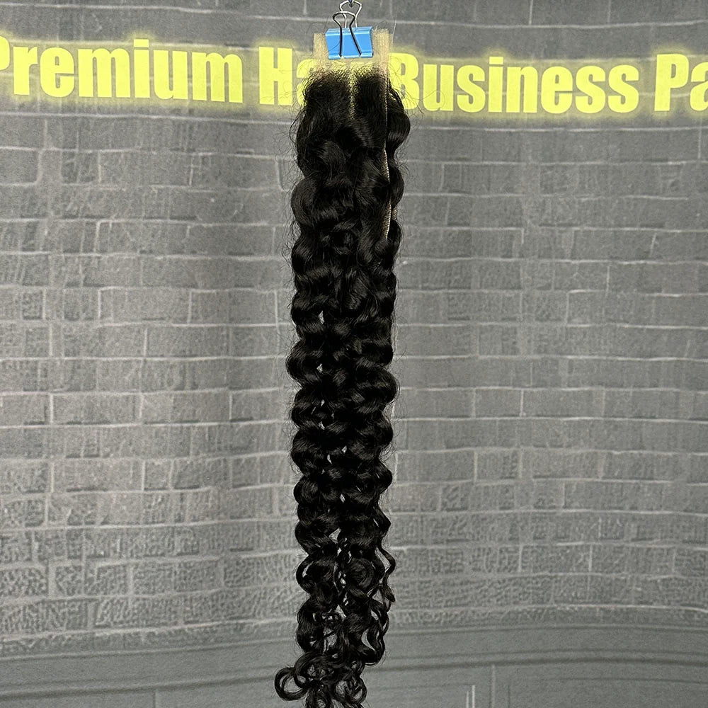 Yhair 2x6 HD Lace Closure Italian Curly Virgin Raw Hair N1B#