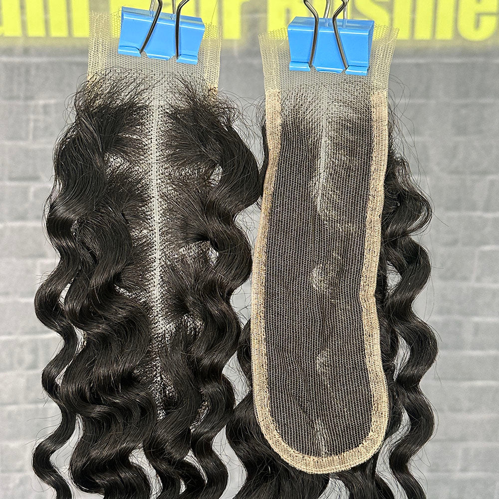 Yhair 2x6 HD Lace Closure Deep Wave Virgin Raw Hair N1B#