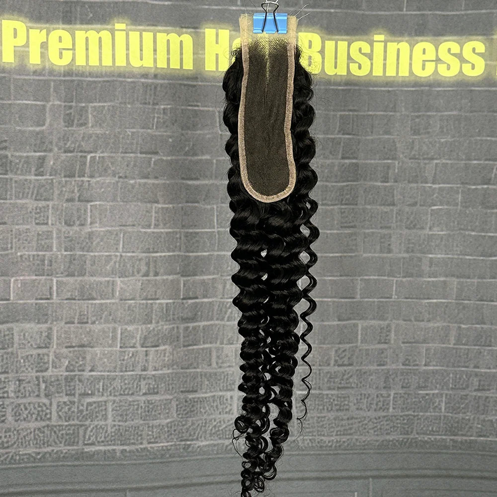 Yhair 2x6 HD Lace Closure Deep Wave Virgin Raw Hair N1B#