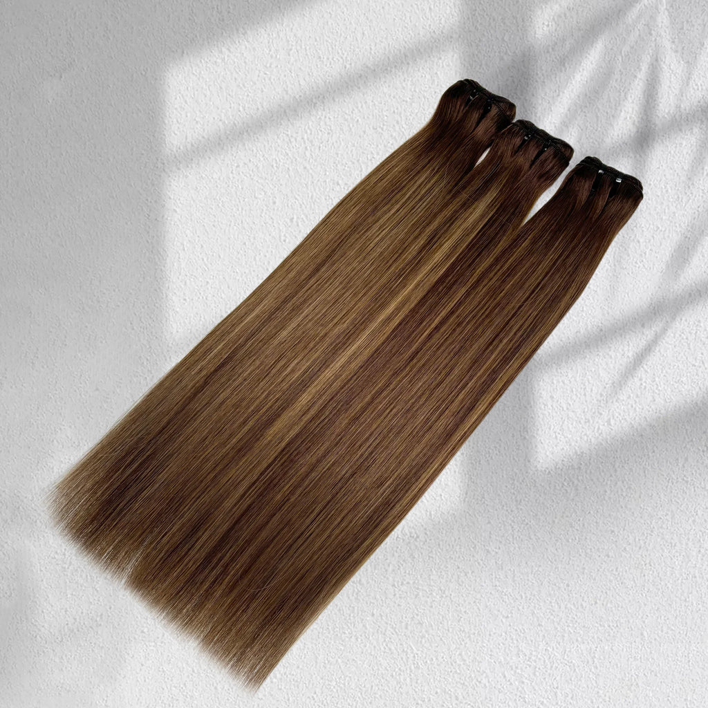 Yhair New Luxury Raw Balayage Bundles Straight Hair 2/5/2#