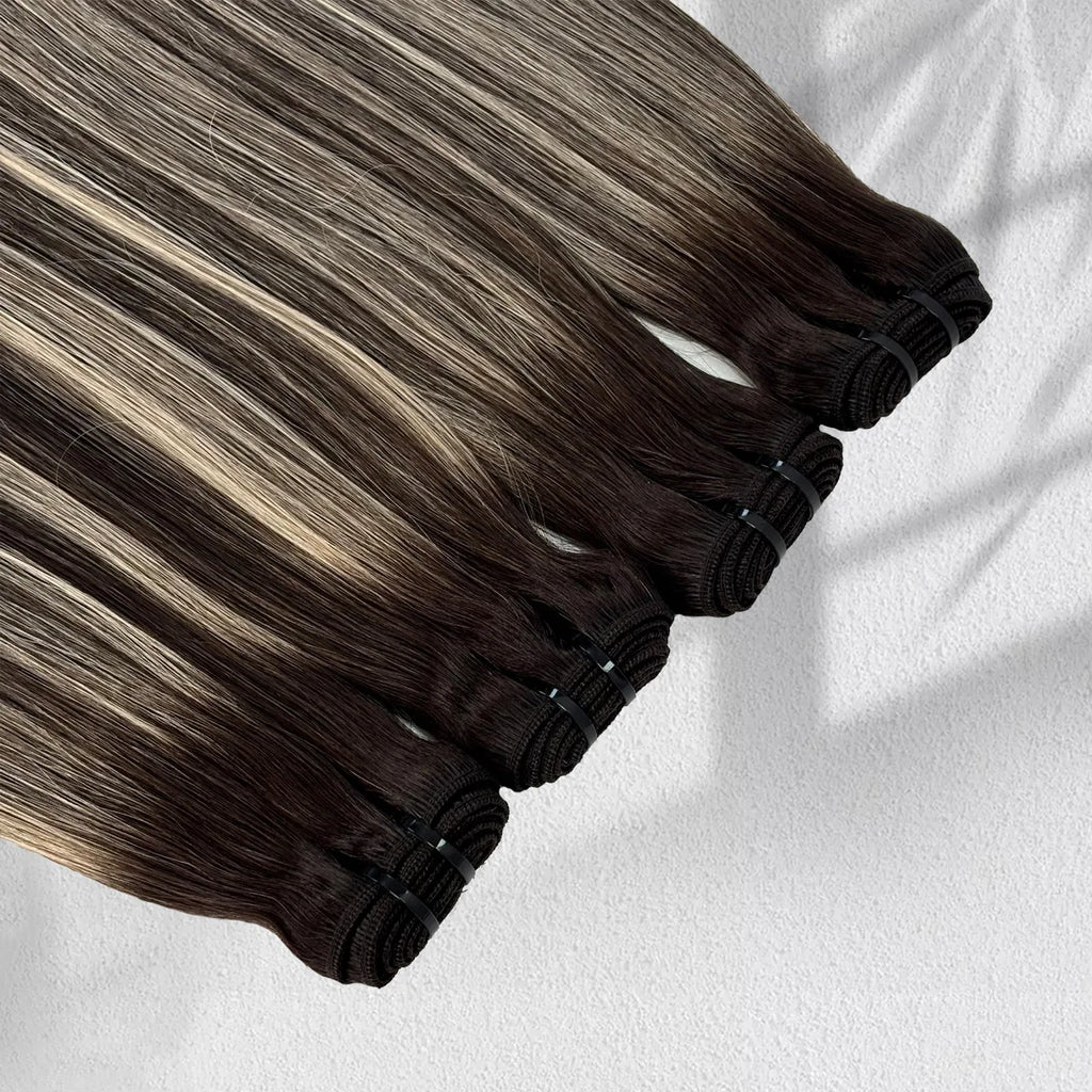 Yhair New Luxury Raw Balayage Bundles Straight Hair 2/613/2#