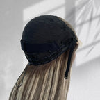 Yhair New Luxury Raw Hair 5x5 HD Balayage Wigs Straight 250% Density Color #4/27/4