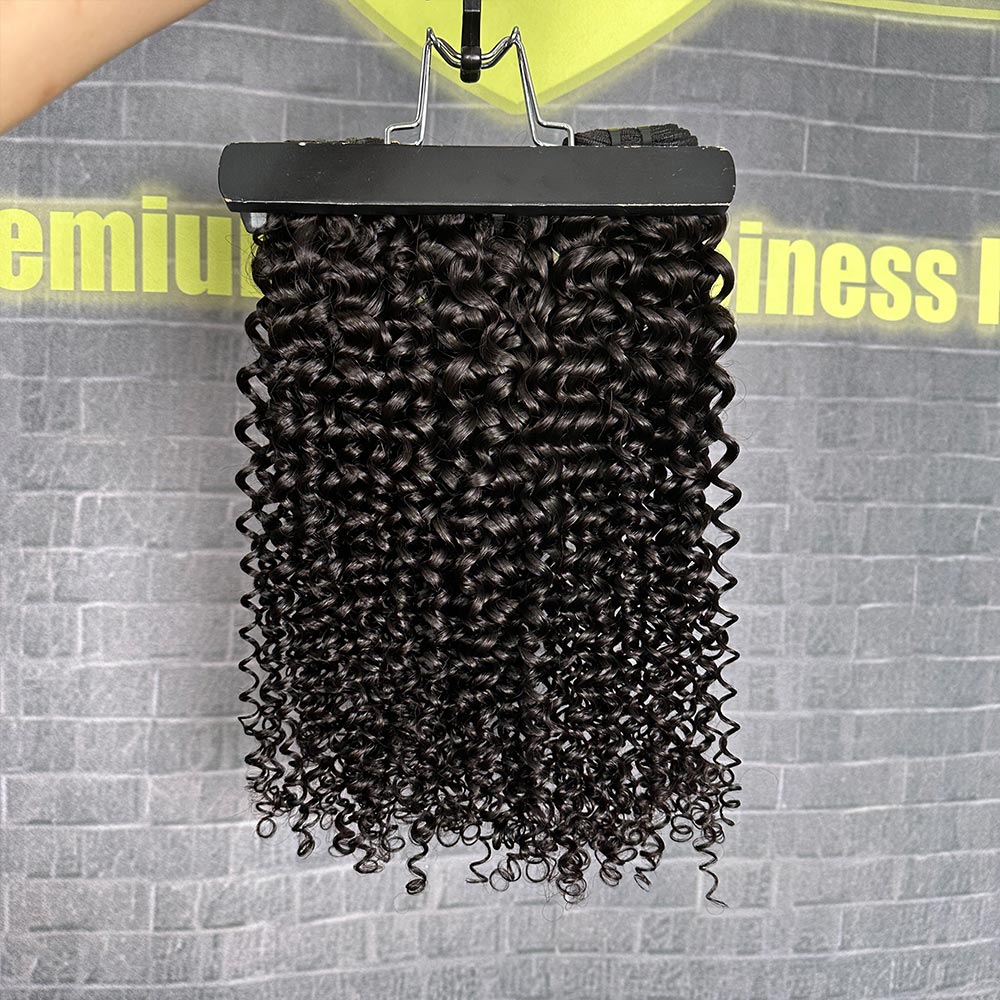 Yhair 100% Virgin Hair Bundles Deep Curly Hair N1B#