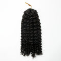 Yhair Deep Curly Crochet Hair Extensions N1B# Natural Black Virgin Hair for Daily & Party Use