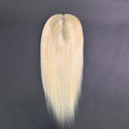 Yhair 13*15CM Straight Silk Base Hair Topper #613 Blonde 100% Virgin Human Hair for Thinning Hair & Daily Wear